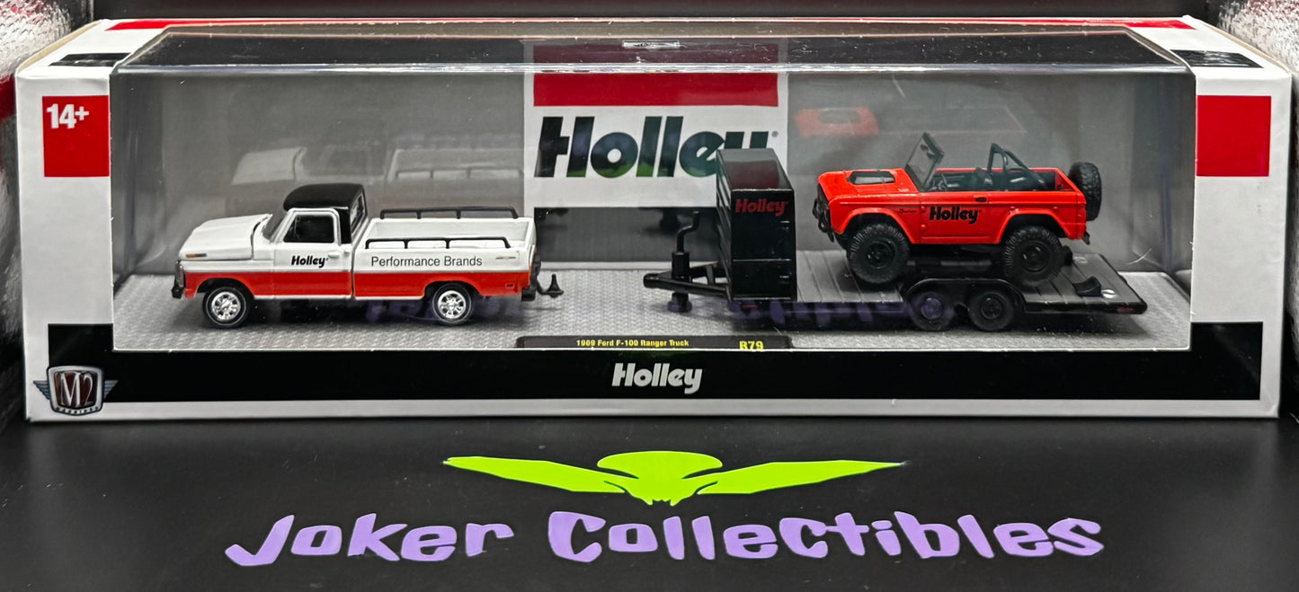 M2 Machines Auto-Haulers Holley 1969 Ford F-100 Ranger Truck & 1966 Ford Bronco R79 24-25