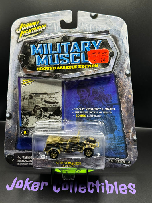 Johnny Lightning Military Muscle 1:55 Scale Kubelwagen # 6 Card