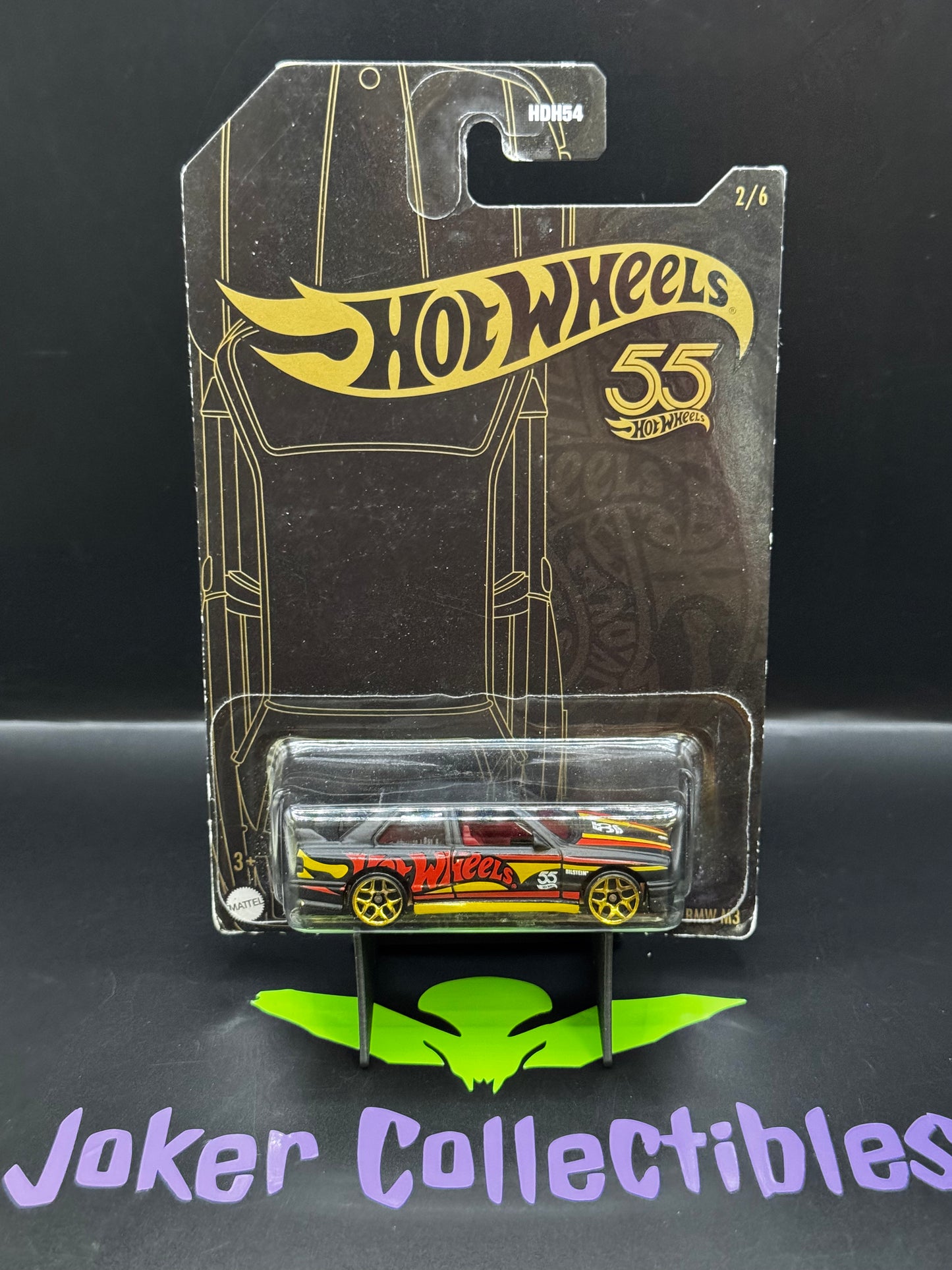 Hot Wheels Black & Yellow 2023 55th Anniversary '92 BMW M3 # 2/6