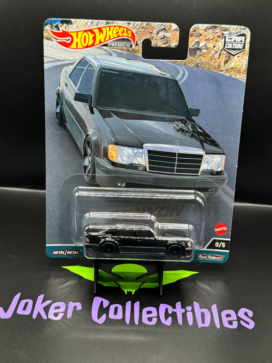 Hot Wheels Premium Car Culture Canyon Warriors Chase Mercedes-Benz 500E # 0/5 w/ Protector