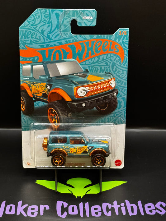 Hot Wheels Green & Gold 2024 56th Anniversary '21 Ford Bronco # 3/6