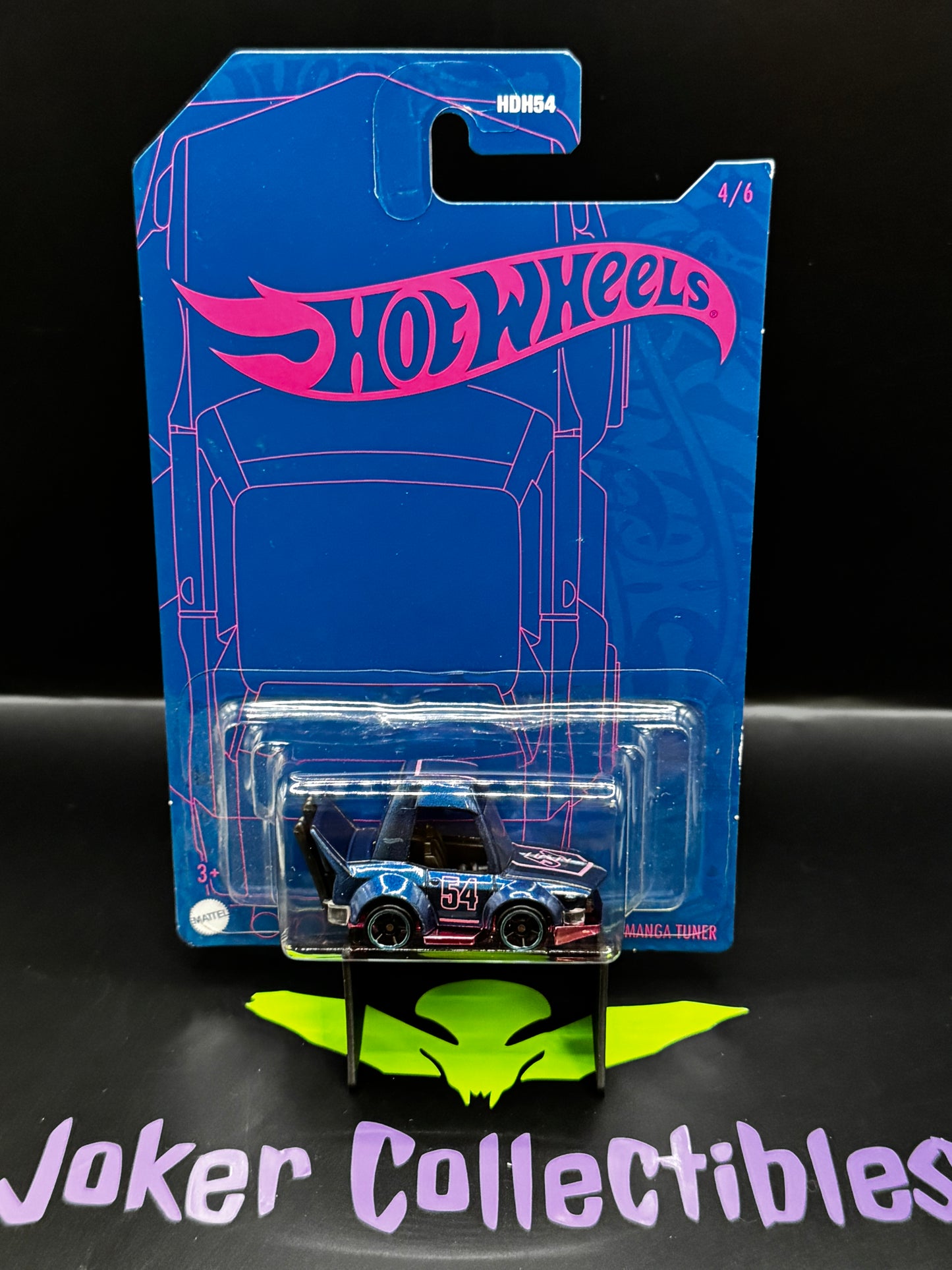 Hot Wheels Blue & Pink 2022 54th Anniversary Manga Tuner # 4/6