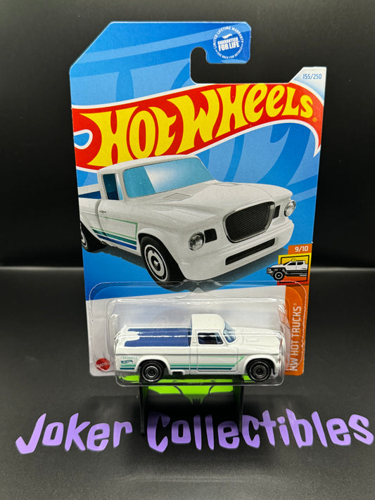 Hot Wheels 2024 White '63 Studebaker Champ # 155/250 HW Hot Trucks # 9/10