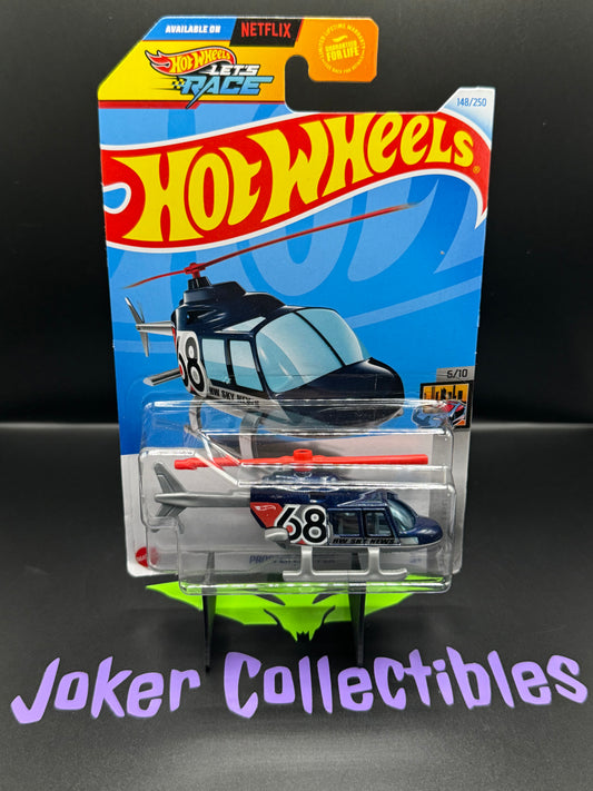 Hot Wheels 2024 Let's Race Blue Red Propper Chopper # 14/250 HW Metro # 6/10