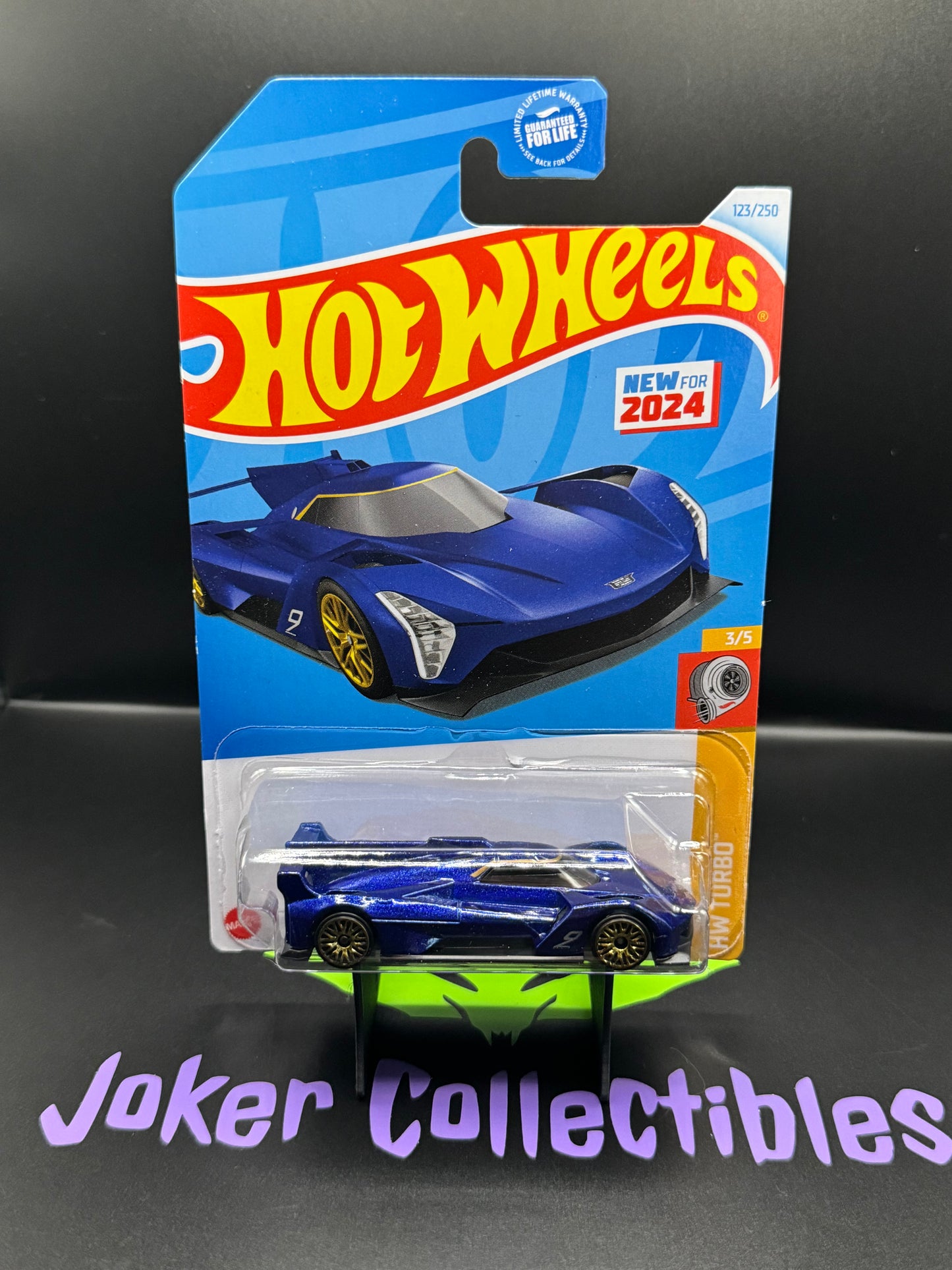 Hot Wheels 2024 Blue Cadillac Project GTP Hypercar # 123/250 HW Turbo # 3/5