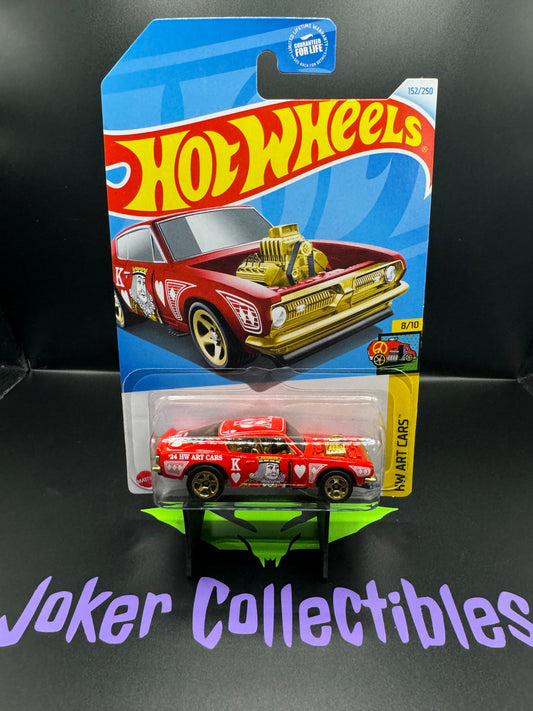 Hot Wheels 2024 Red King Cuda # 152/250 HW Art Cars # 8/10