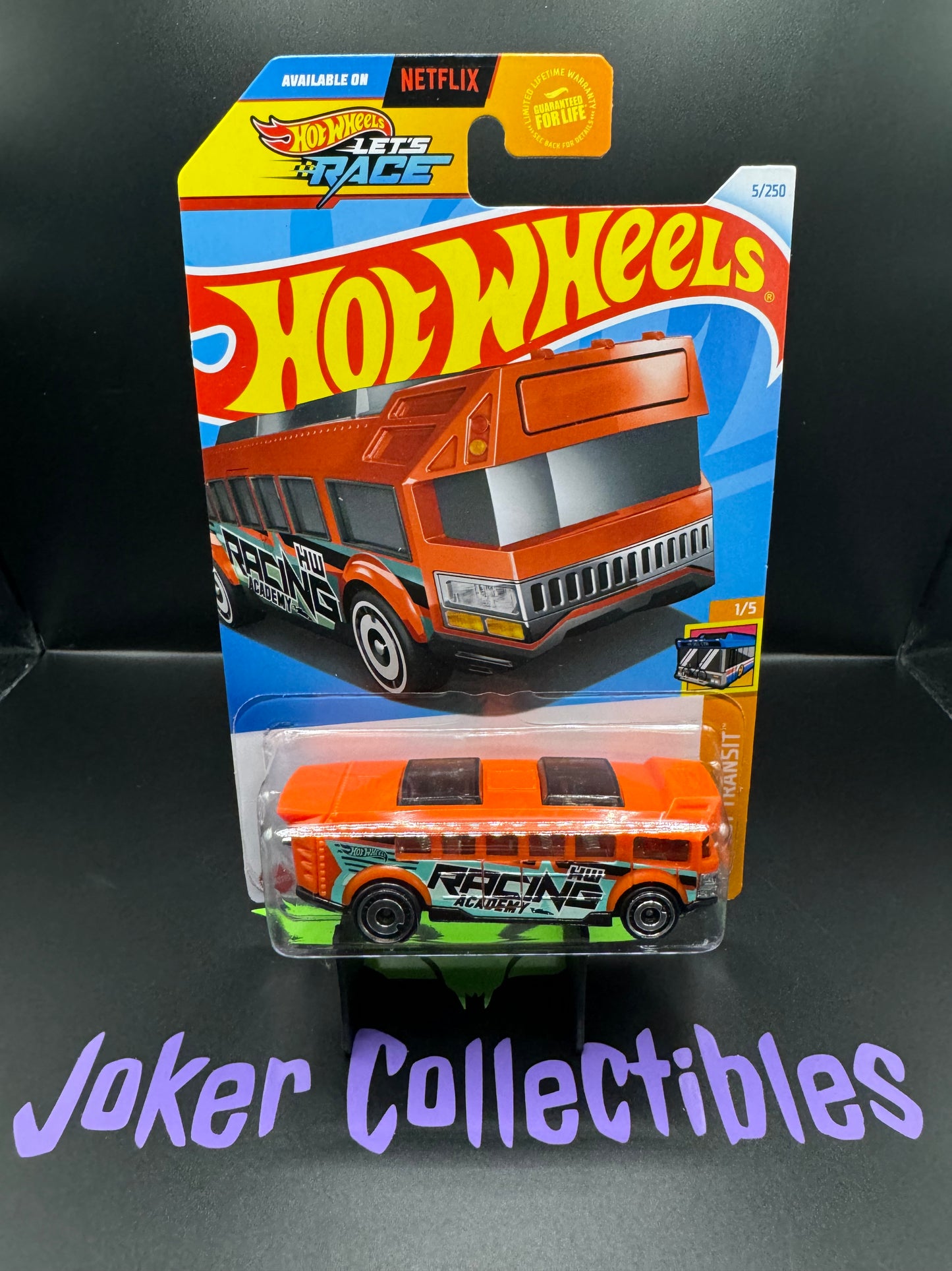 Hot Wheels 2024 Let's Race Orange Hot Wheels High # 5/250 HW Fast Transit # 1/5