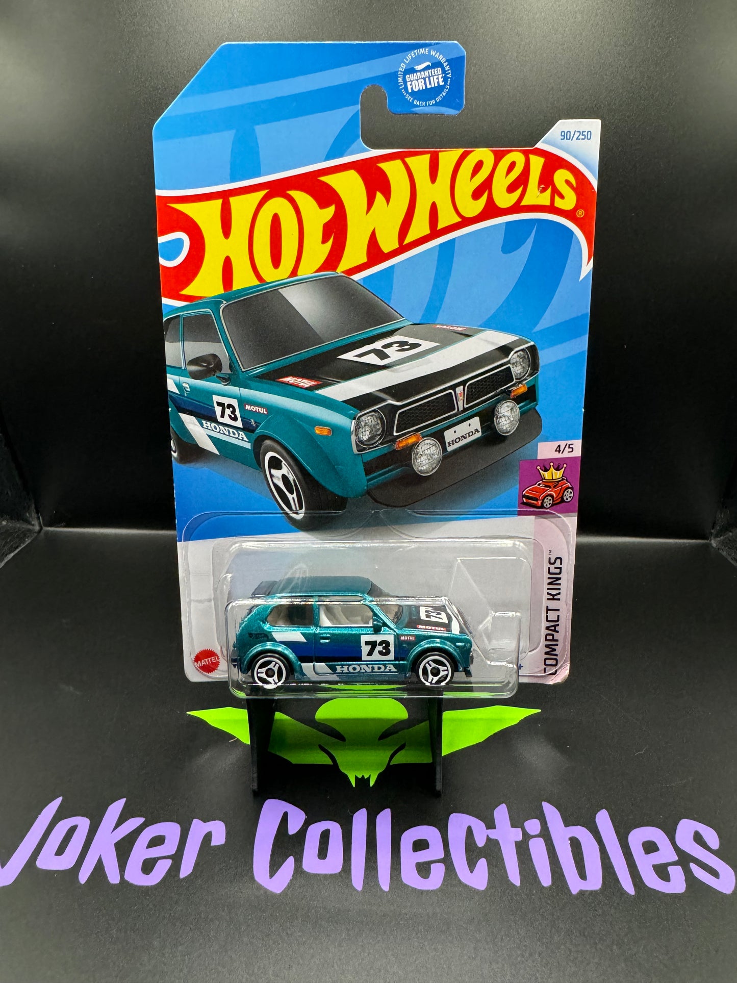 Hot Wheels 2024 Teal '73 Honda Civic Custom # 90/250 Compact Kings # 4/5