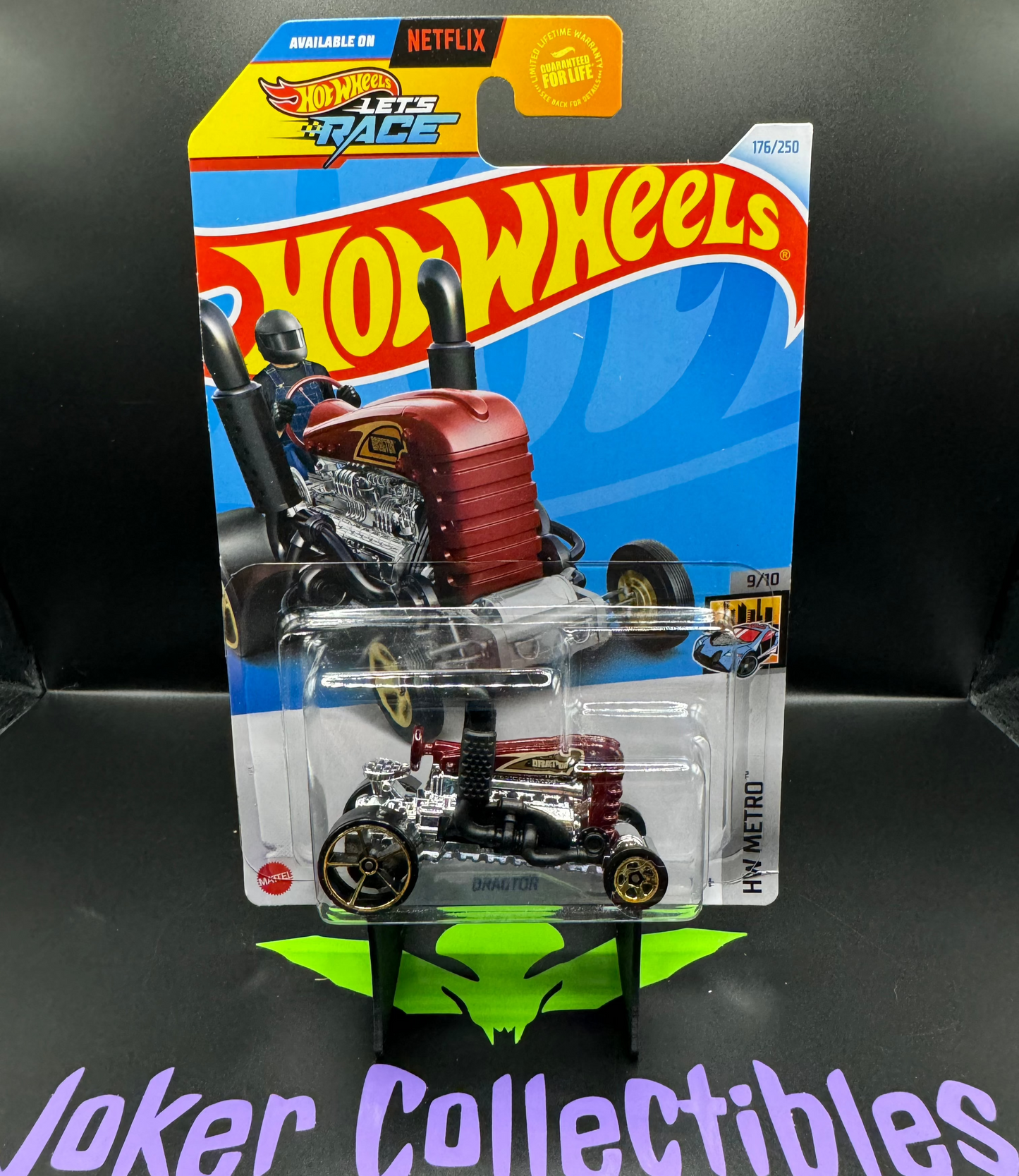 Hot Wheels 2024 Let's Race Red Dragtor # 176/250 HW Metro # 9/10