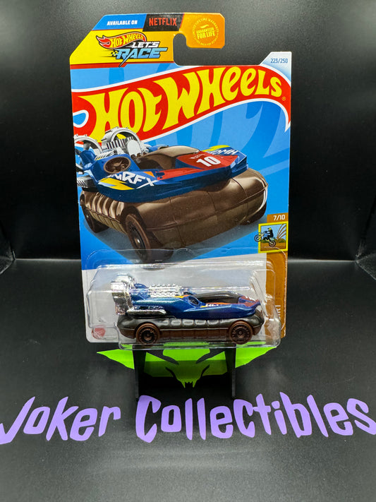 Hot Wheels 2024 Let's Race Blue Hover Storm # 223/250 HW Dirt # 7/10