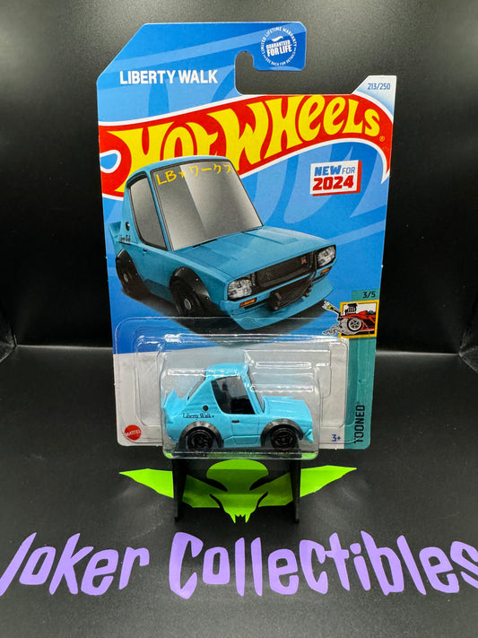 Hot Wheels 2024 Turquoise Liberty Walk Nissan Skyline 2000GT-R LBWK # 213/250 Tooned # 3/5