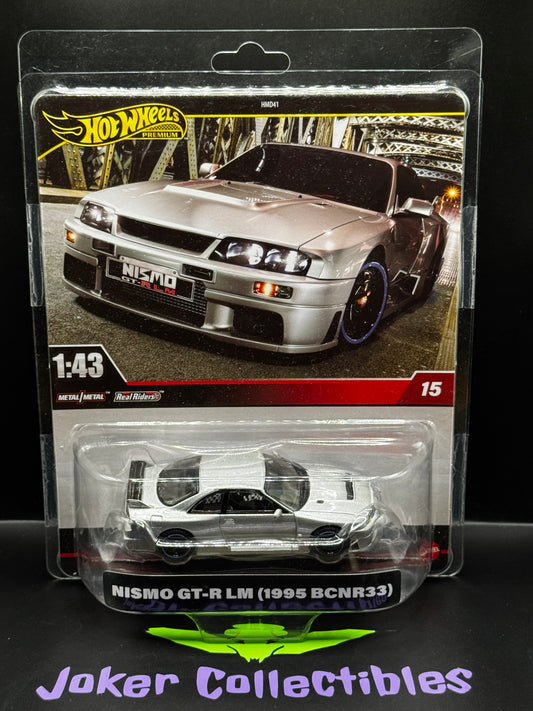 Hot Wheels Premium 1:43 Scale Nissan Skyline Nismo GT-R LM (1995 BCNR33) # 15