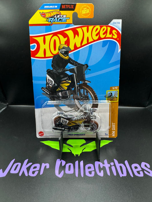 Hot Wheels 2024 Let's Race Black Tred Shredder # 234/250 HW Dirt # 9/10