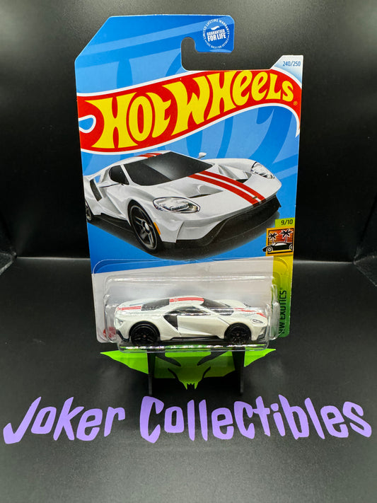 Hot Wheels 2024 White '17 Ford GT # 240/250 HW Exotics # 9/10