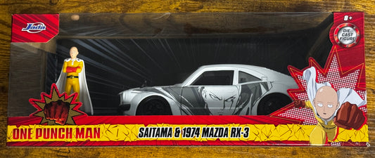 Jada 1:24 Scale One Punch Man Saitama & 1974 Mazda RX-3