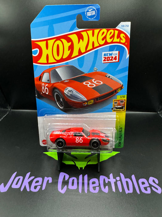 Hot Wheels 2024 Red Porsche 904 Carrera GTS # 158/250 HW Exotics # 1/10