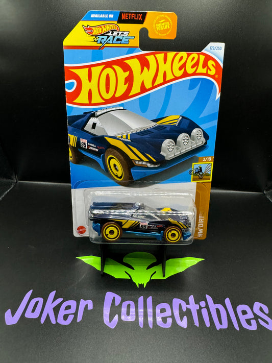 Hot Wheels 2024 Let's Race Blue Rally Speciale # 179/250 HW Dirt # 2/10