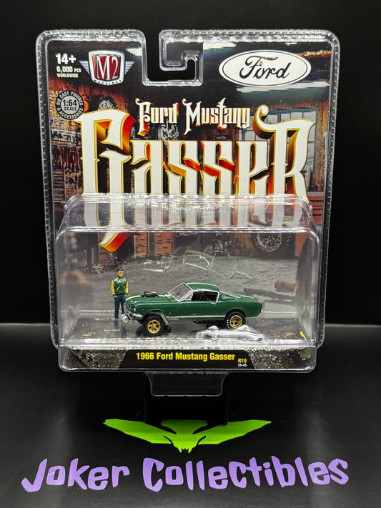 M2 Machines Diorama Green 1966 Ford Mustang Gasser R19 25-45