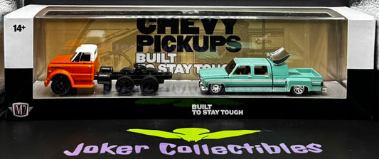 M2 Machines Auto-Haulers 1970 Chevrolet C60 Truck & 1974 Chevrolet Cheyenne Super 30 R96 26-05
