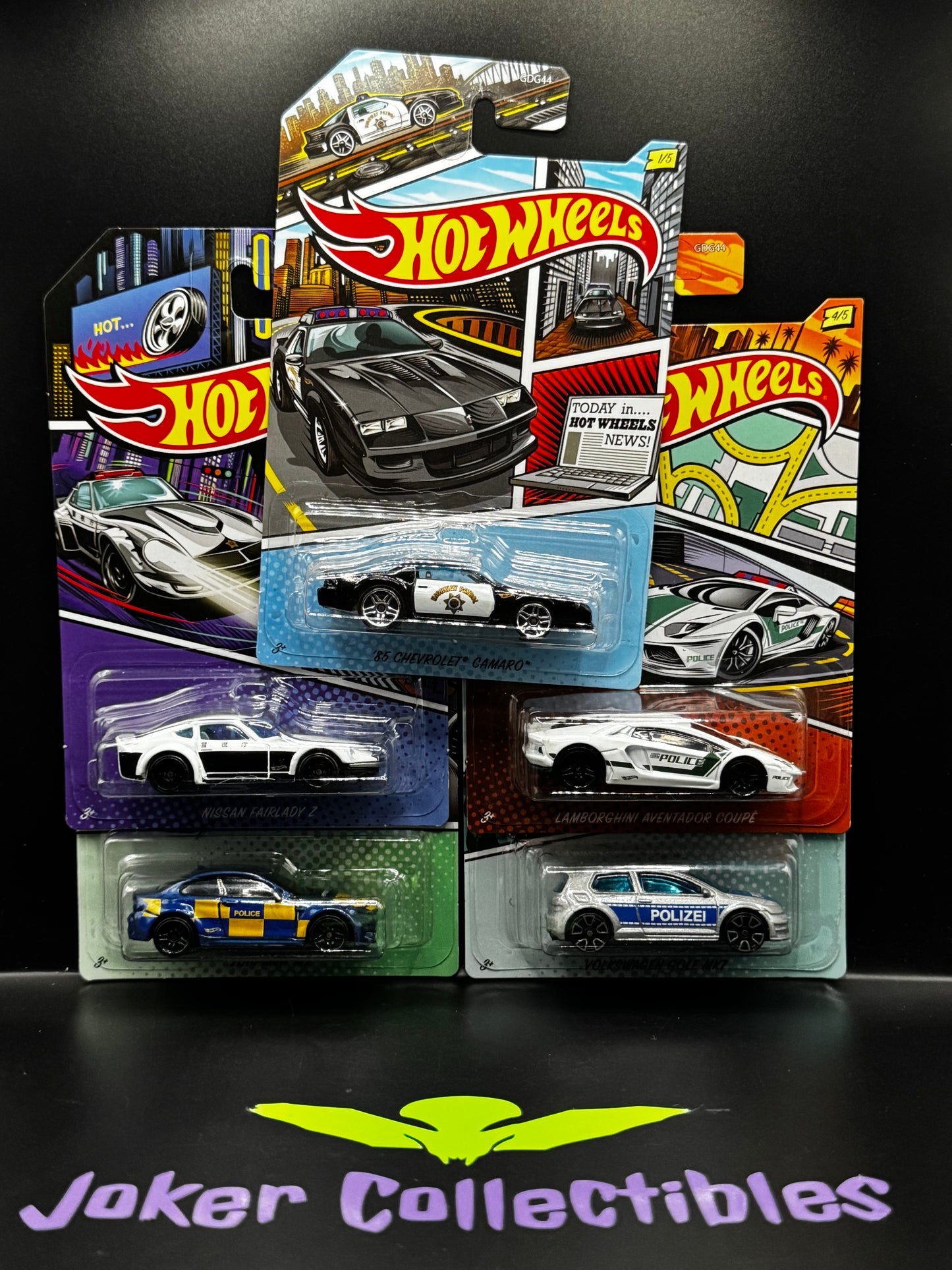 Hot Wheels 2020 HW Police Series Set of 5 GDG44