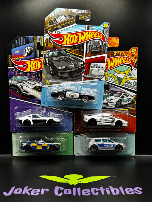 Hot Wheels 2020 HW Police Series Set of 5 GDG44