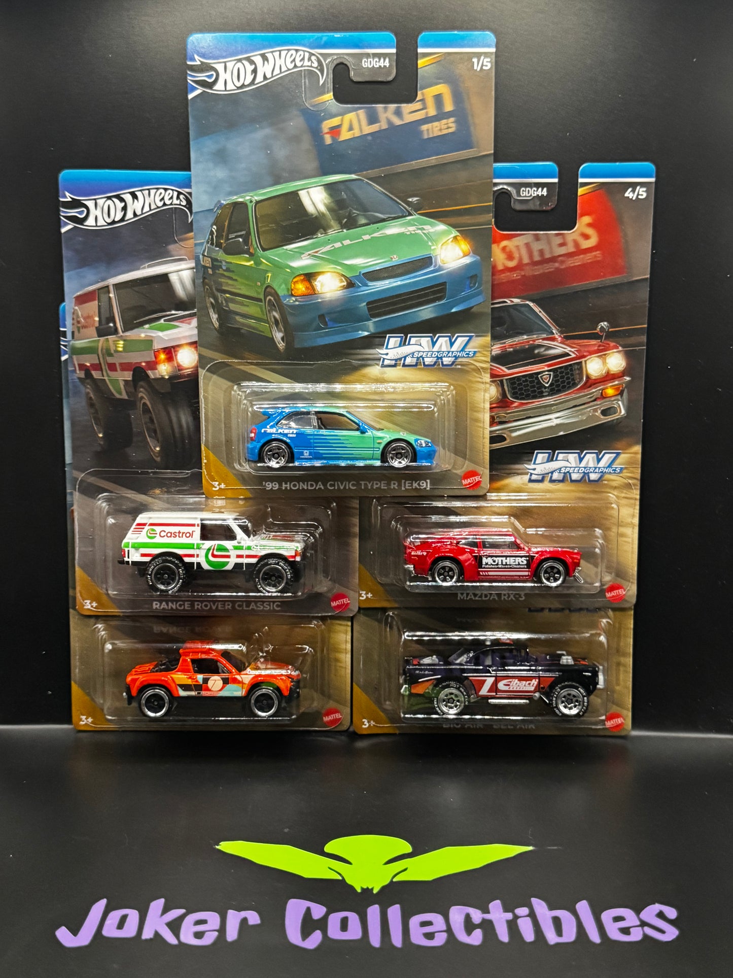 Hot Wheels Silver Series 2024 HW Speed Graphics Series Set of 5 GDG44