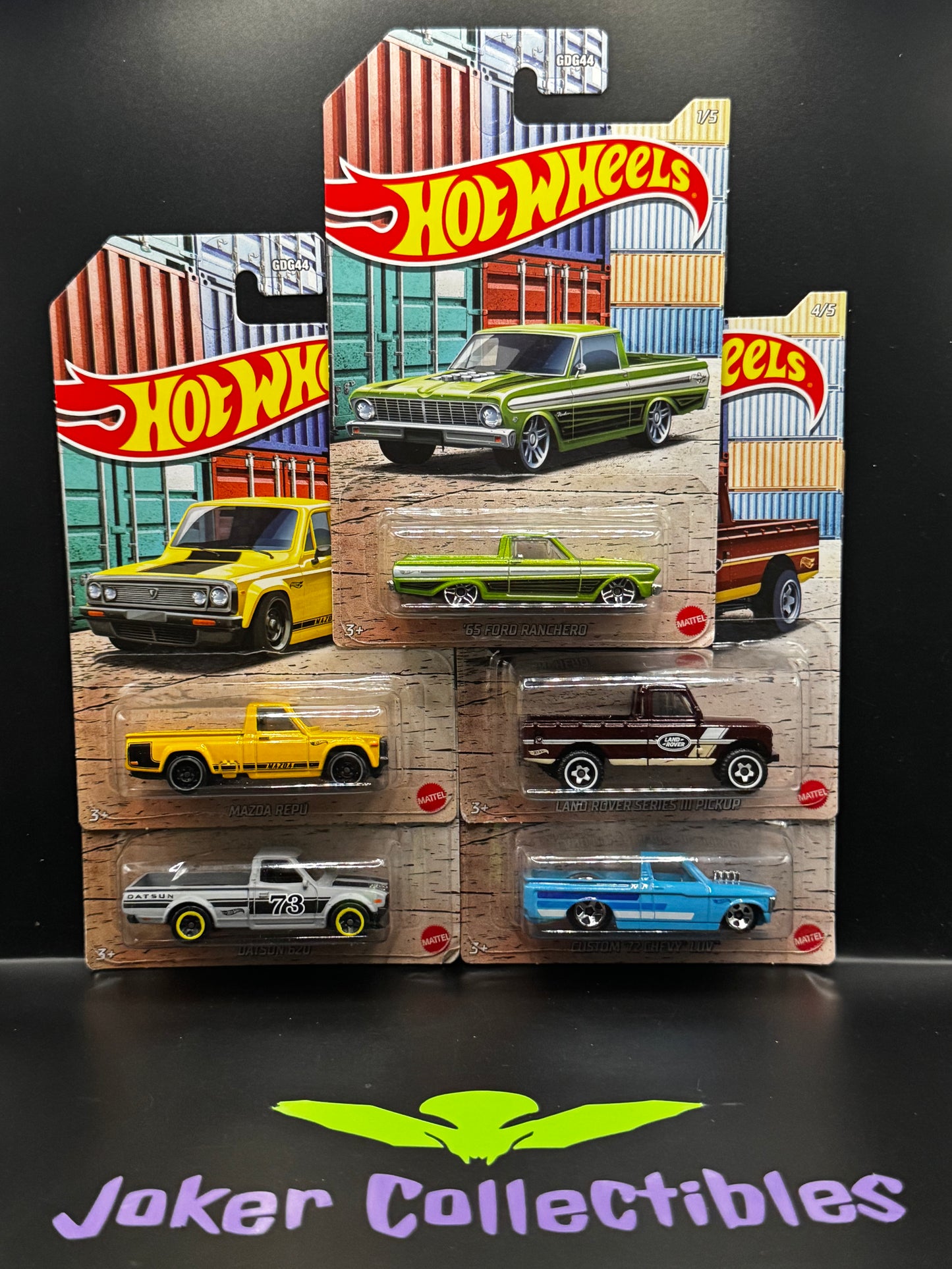 Hot Wheels 2021 Hot Pickups Series Set of 5 GDG44
