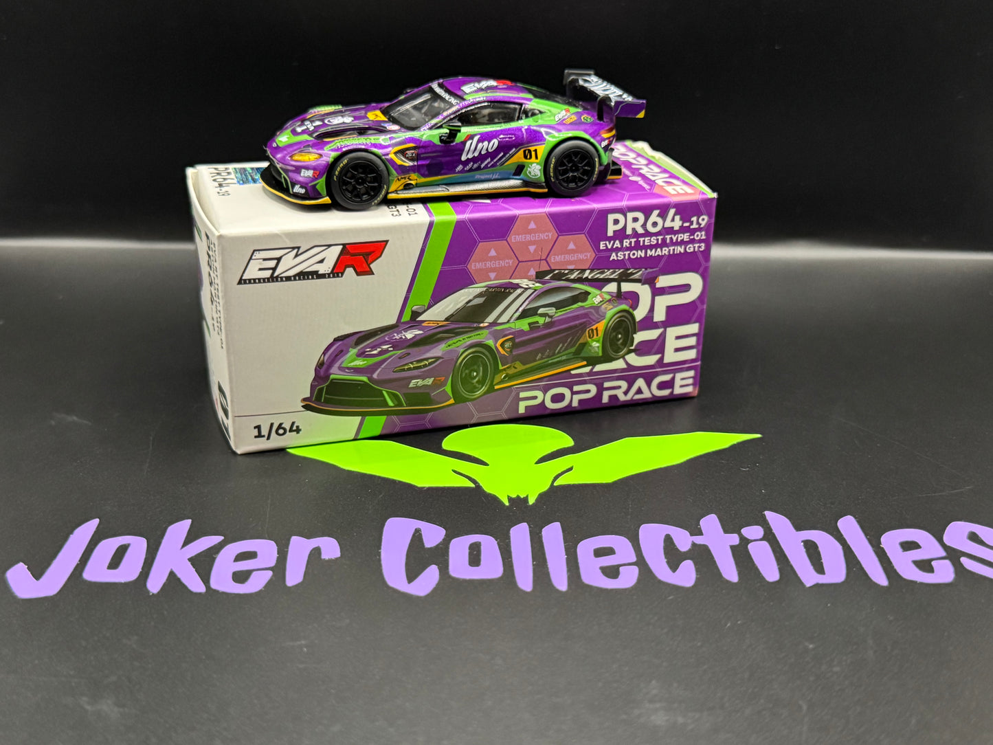 Pop Race EVA RT Test Type-01 Aston Martin GT3 PR64-19 *New Open Box