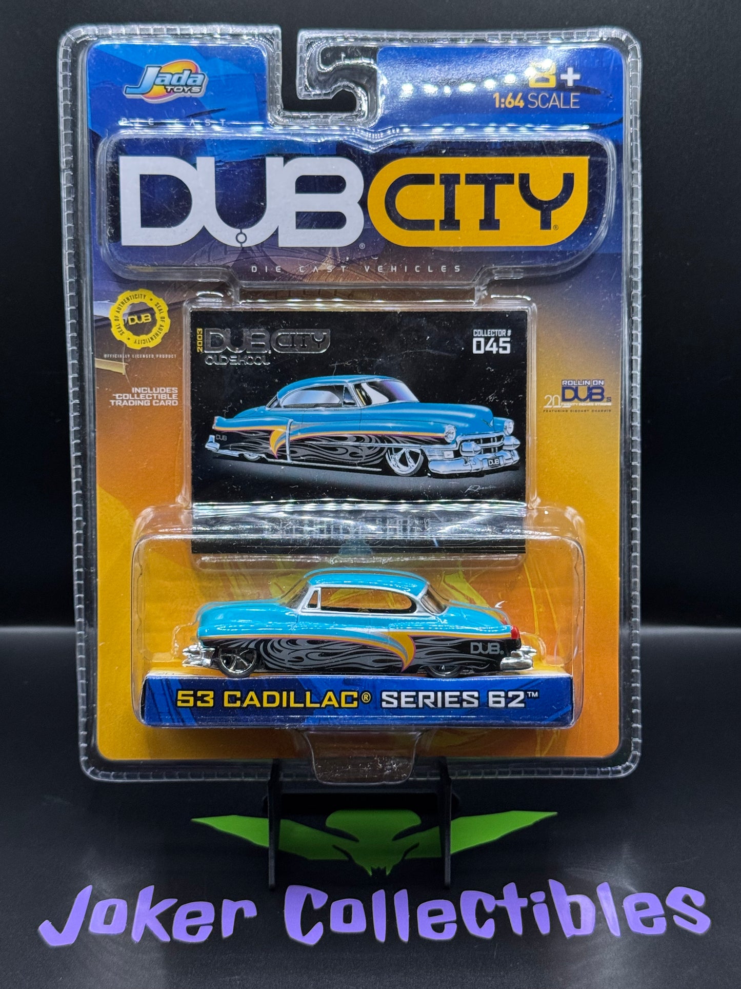 Jada Dub City Old Skool 2003 Blue 53 Cadillac Series 62 Collector # 045