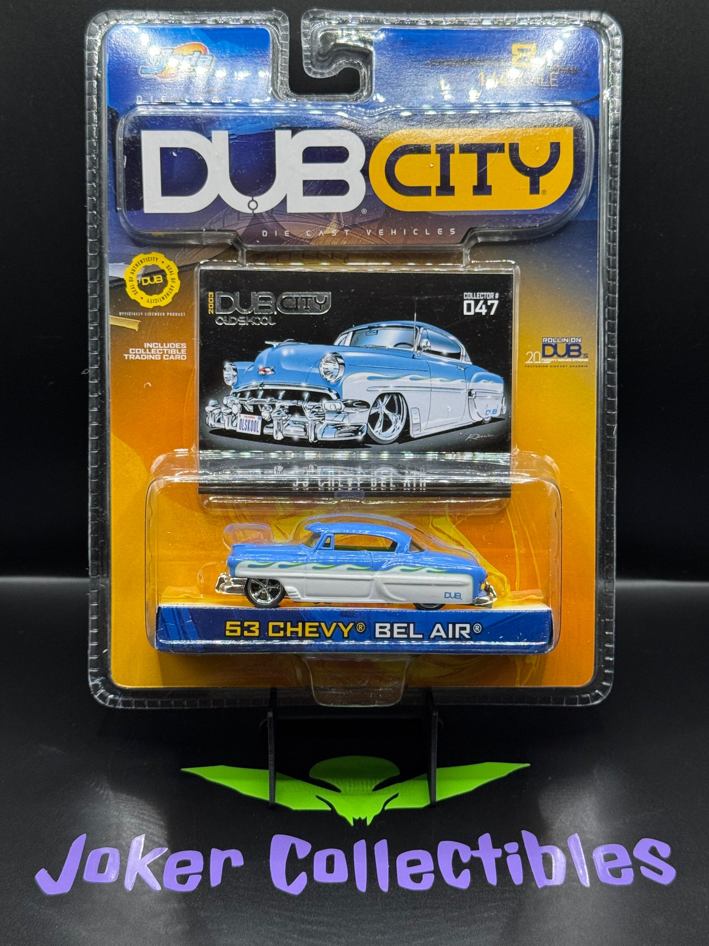 Jada Dub City Old Skool 2003 Blue 53 Chevy Bel Air Collector # 047