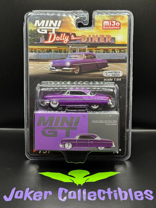 Mini GT # 757 Dolly's Diner Lincoln Capri Hot Rod 1954 Purple Metallic