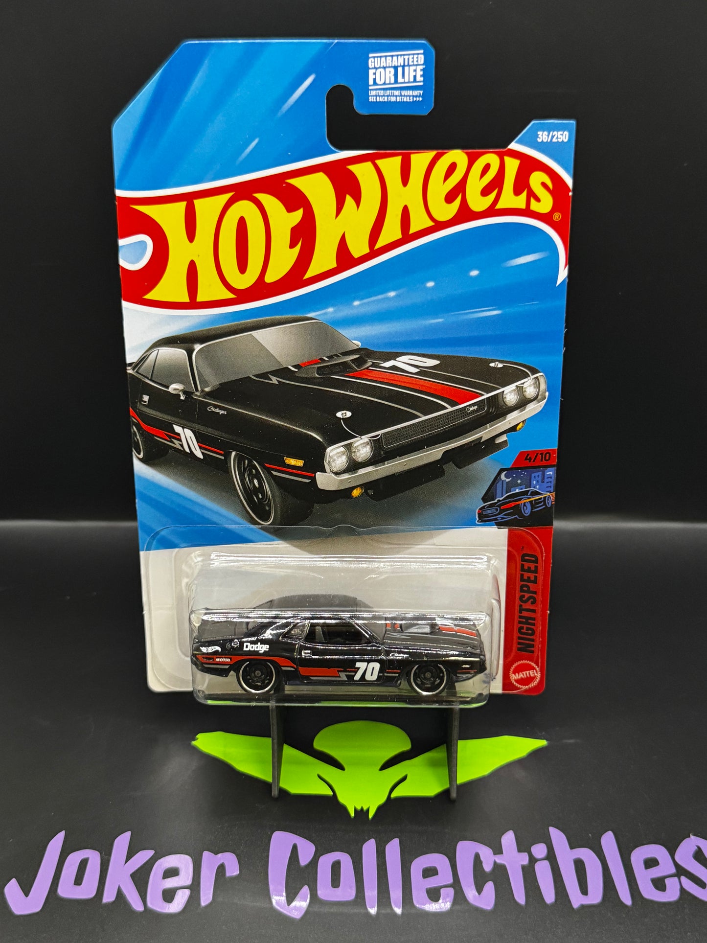 Hot Wheels 2026 Black '70 Dodge HEMI Challenger 36/250 Nightspeed 4/10 H Case