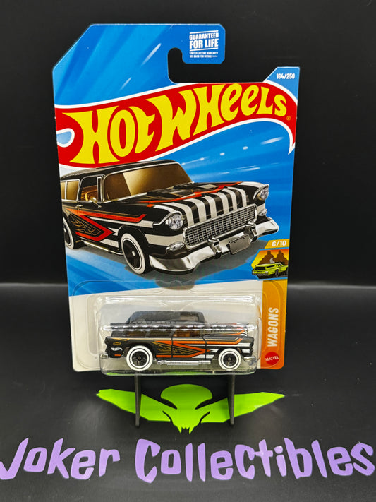 Hot Wheels 2026 Black Classic '55 Nomad 164/250 Wagons 6/10 H Case