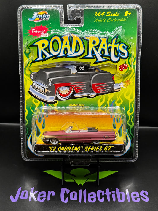 Jada Road Rats Red '62 Cadillac Series 62 Convertible