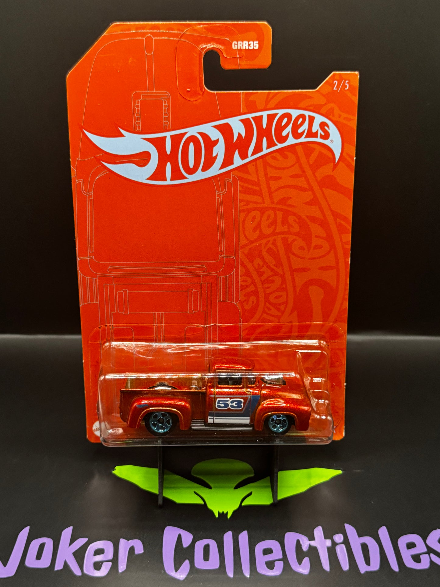 Hot Wheels Orange & Blue 2021 53rd Anniversary Custom '56 Ford Truck # 2/5