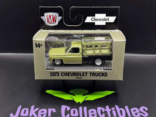 M2 Machines Auto-Thentics Green 1973 Chevrolet Cheyenne Super 10 R107 26-06