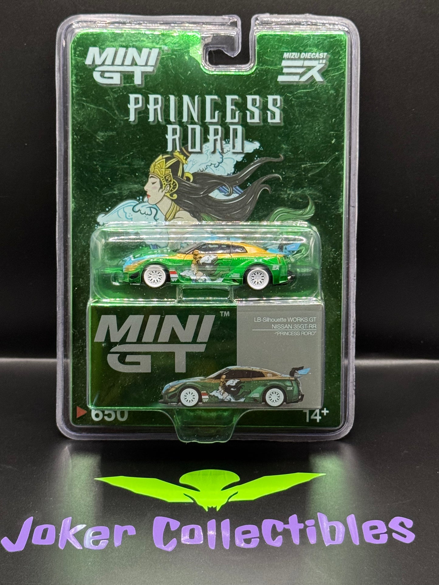 Mini GT x Mizu Diecast #650 Princess Roro LB-Silhouette Works GT Nissan 35GT-RR