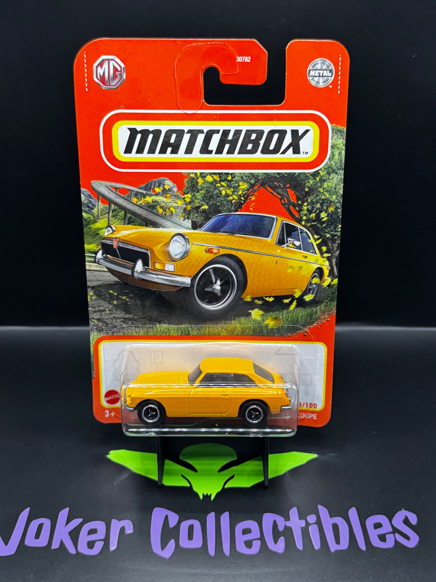 Matchbox Yellow Orange 1971 MGB GT Coupe 73/100