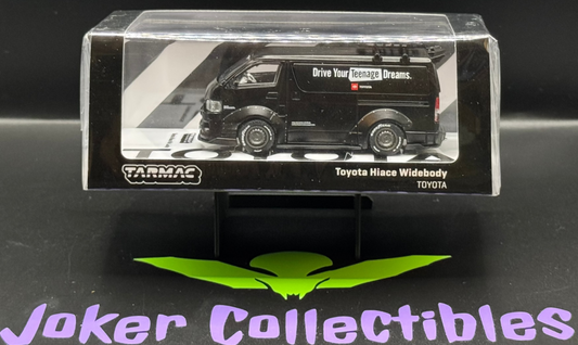 Tarmac Works Hobby64 Toyota Hiace Widebody with Rack Black