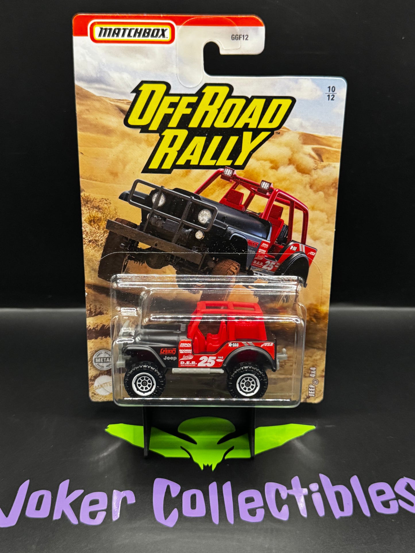 Matchbox Off Road Rally Red Jeep 4x4 10/12