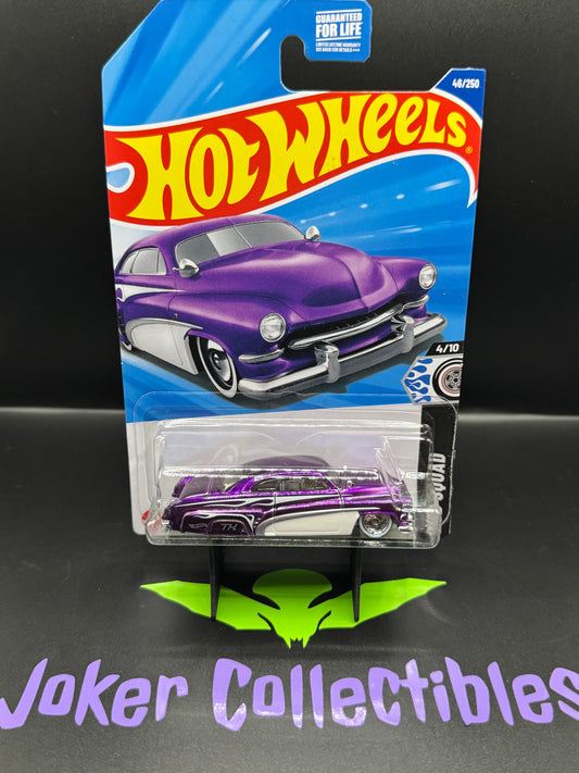 Hot Wheels 2025 Super Treasure Hunt Hirohata Merc # 46/250 Rod Squad # 4/10 w/ Protector