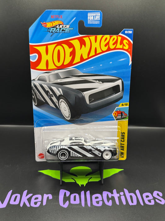 Hot Wheels 2025 Super Treasure Hunt Hi-Roller II # 61/250 HW Art Cars # 6/10 w/ Protector