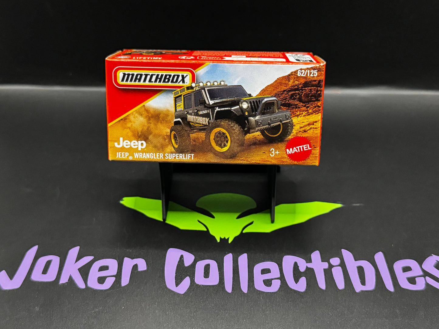 Matchbox Power Grabs 2026 Black Jeep Wrangler Superlift 62/125