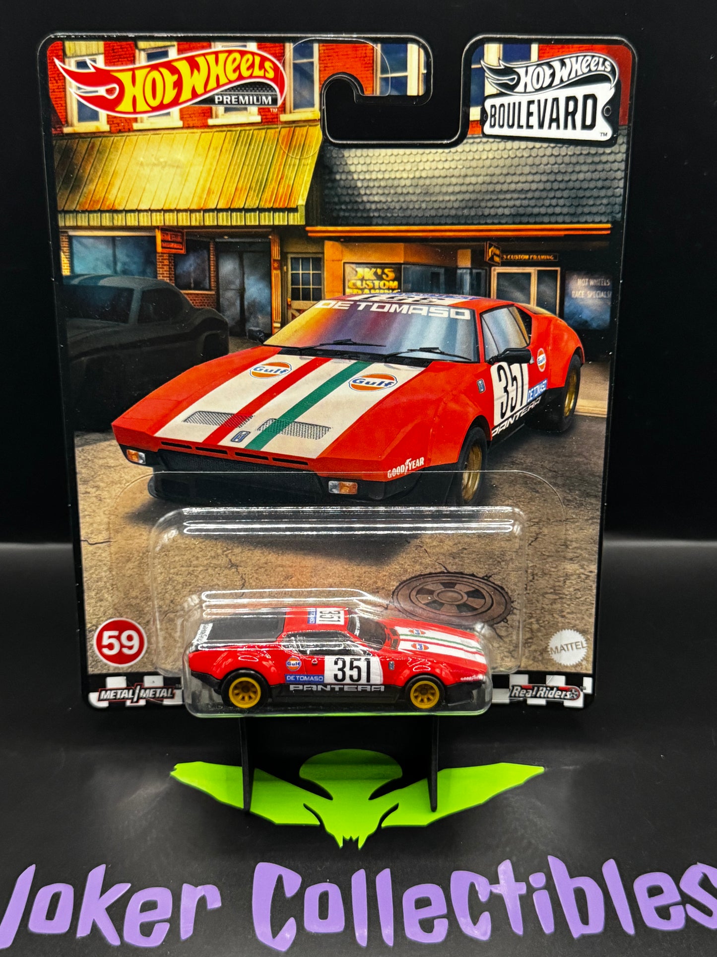 Hot Wheels Premium Boulevard Gulf De Tomaso Pantera Gruppo 4 # 59