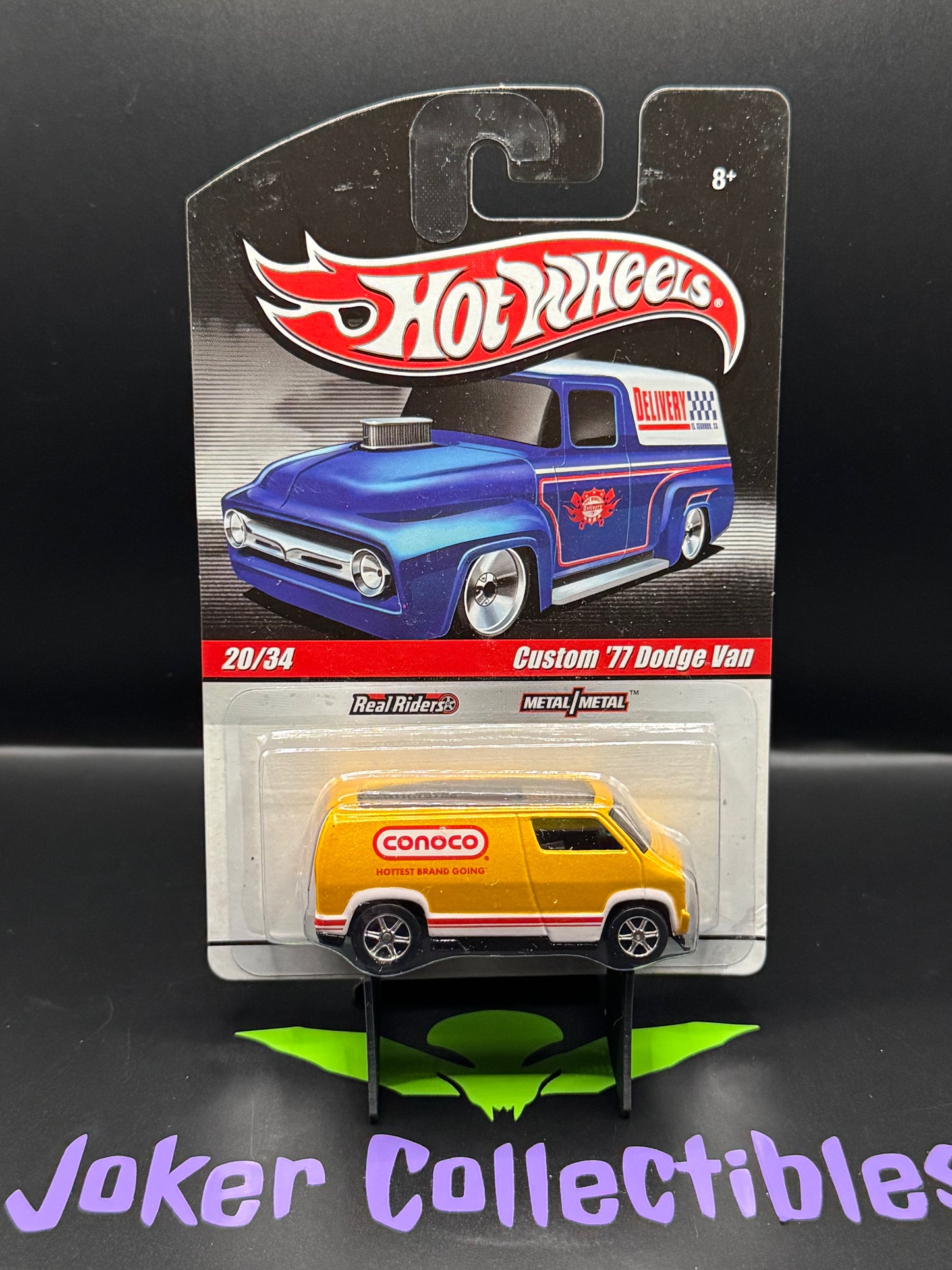 Hot Wheels Slick Rides Yellow Conoco Custom '77 Dodge Van # 20/34