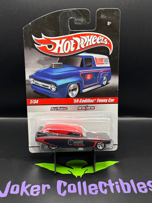 Hot Wheels Slick Rides Red Crower Cams '59 Cadillac Funny Car # 7/34