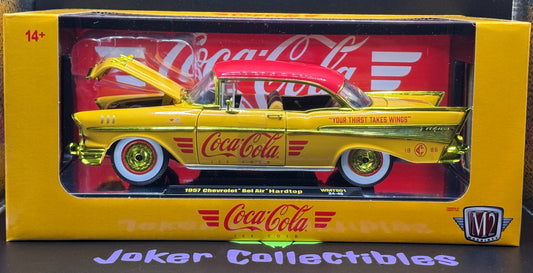 M2 Machines 1:24 Coca-Cola Chase 1957 Chevrolet Bel Air Hardtop WMTS01 24-46