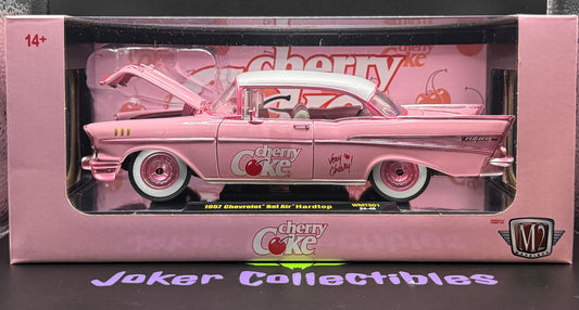 M2 Machines 1:24 Cherry Coke Chase 1957 Bel Air Hardtop WMTS01 24-45