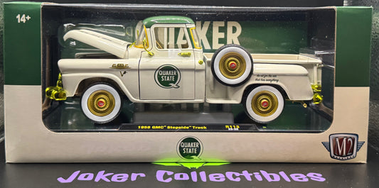 M2 Machines 1:24 Quaker State Chase 1958 GMC Stepside Truck R113 23-28