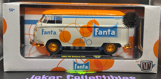 M2 Machines 1:24 Orange Fanta Chase 1960 VW Delivery Van WMTS01 24-40